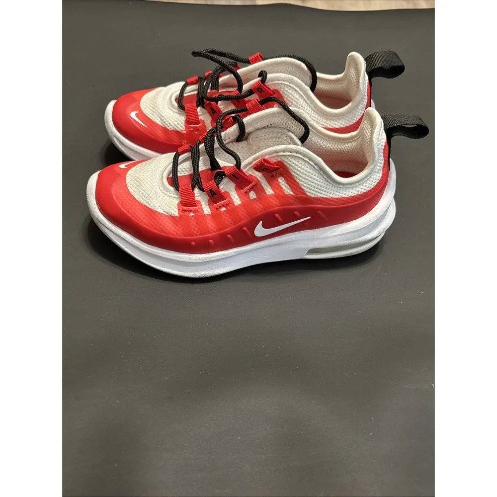 Nike Air Max Axis TD Children's Shoes Size 11C White Red Black AH5223-603